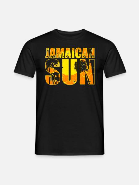 Jamaika Flagge Karibik Urlaub Jamaica Strand - Männer T-Shirt - Schwarz