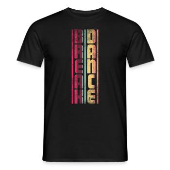 Breakdance dancing hip hop rap 80s 90s - Men's T-Shirt - black - Front - AI Model Male 178 light (178cm)
