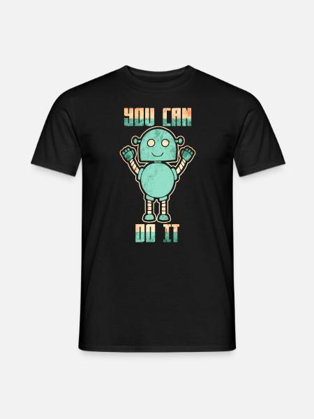Robots robotics science future - Men's T-Shirt - black