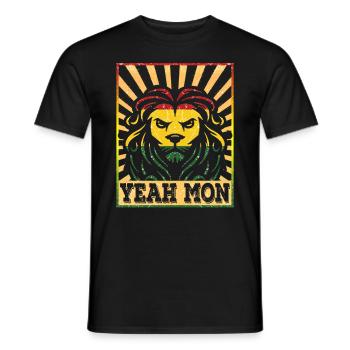 Jamaïque Caraïbes Vacances Jamaïque Rasta Reagge - T-shirt homme - noir - Devant - AI Model Male 178 light (178cm)