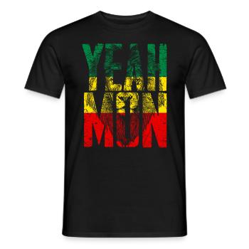 Jamaïque Vacances aux Caraïbes Jamaïque Rasta Reagge Gift - T-shirt homme - noir - Devant - AI Model Male 178 light (178cm)