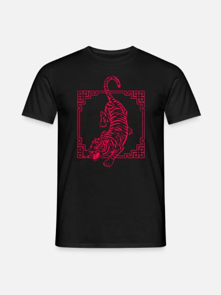 Tiger mixed martial arts grote katten wilde katten - Heren T-shirt - zwart