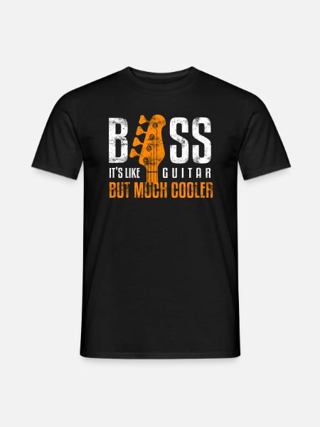 Bass guitare Bassist cool bassistes musiciens - T-shirt homme - noir