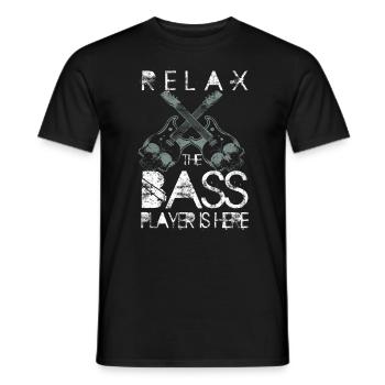 Bassiste bassiste bassiste EADG - T-shirt homme - noir - Devant - AI Model Male 178 light (178cm)