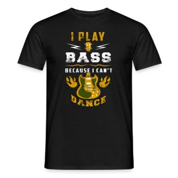 Bassiste bassiste bassiste bassiste - T-shirt homme - noir - Devant - AI Model Male 178 light (178cm)
