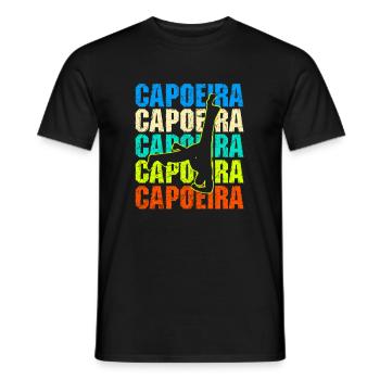 Art martial de Capoeira Brésil - T-shirt homme - noir - Devant - AI Model Male 178 light (178cm)