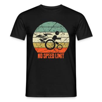 Drôle de chaise roulante - T-shirt homme - noir - Devant - AI Model Male 178 light (178cm)