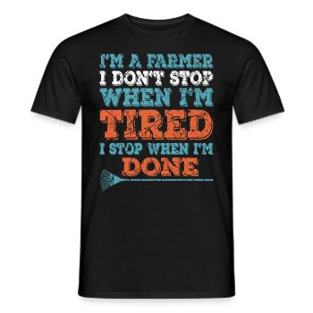 Bauer und Landwirtschaft Beruf - Männer T-Shirt - Schwarz - Vorne - AI Model Male 178 light (178cm)