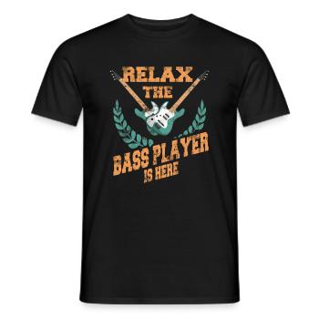 bassiste - T-shirt homme - noir - Devant - AI Model Male 178 light (178cm)
