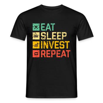 Finanzen - Männer T-Shirt - Schwarz - Vorne - AI Model Male 178 light (178cm)