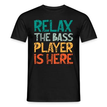 Bassiste bassiste bassiste - T-shirt homme - noir - Devant - AI Model Male 178 light (178cm)