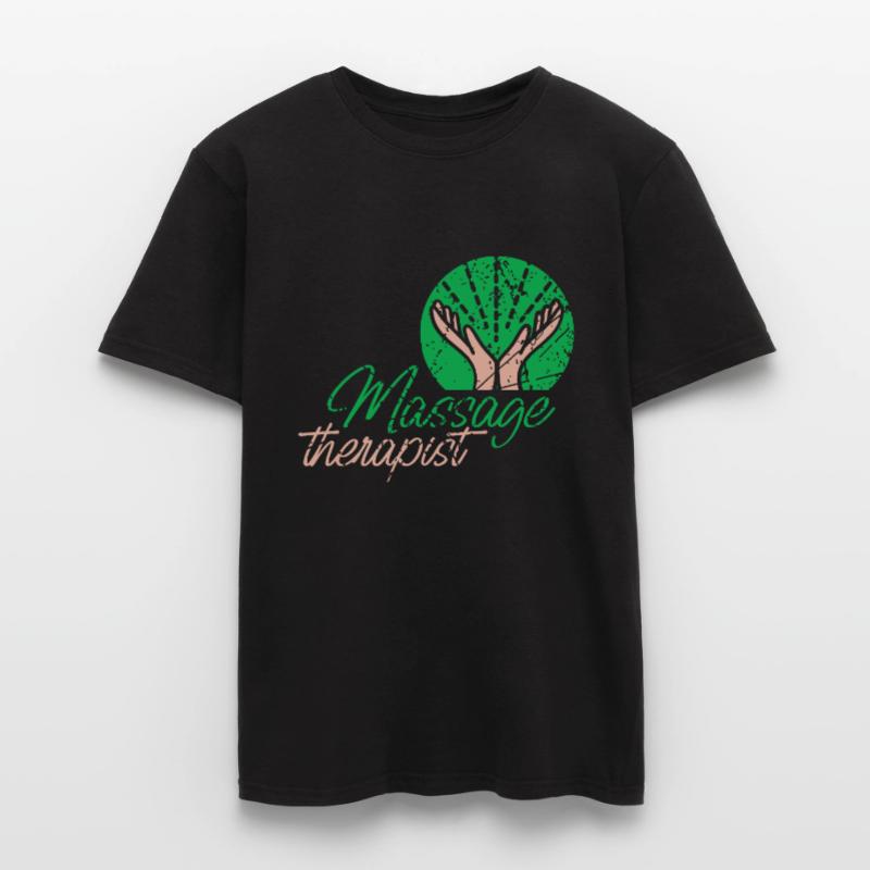 Massagetherapeut Massagetherapie Arbeit Männer T-Shirt