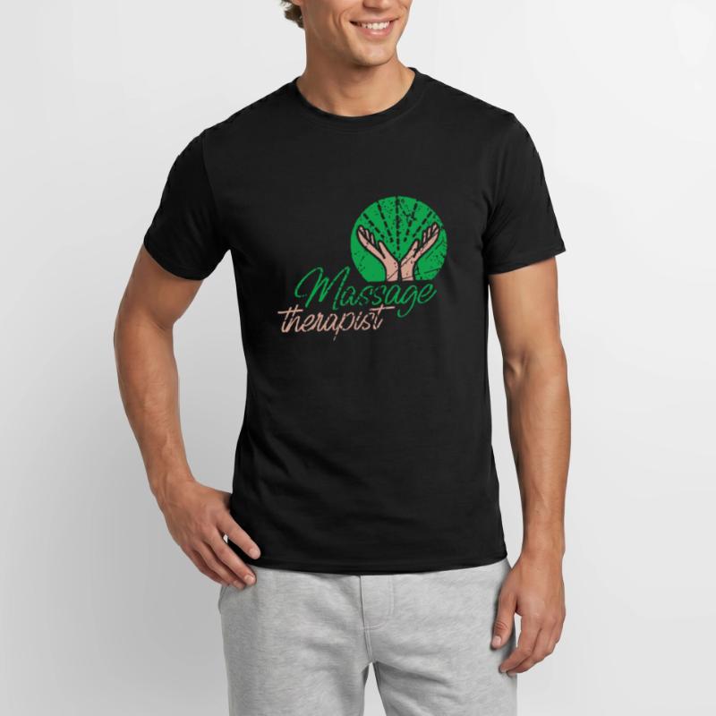 Massagetherapeut Massagetherapie Arbeit Männer T-Shirt