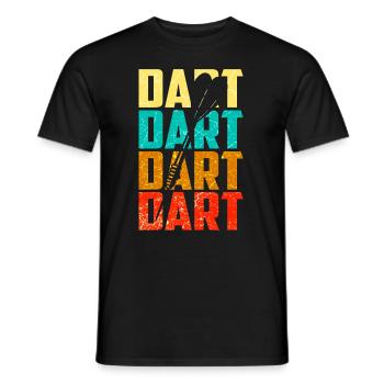 Dart Player Dart Player Gift - Men's T-Shirt - black - Front - AI Model Male 178 light (178cm)