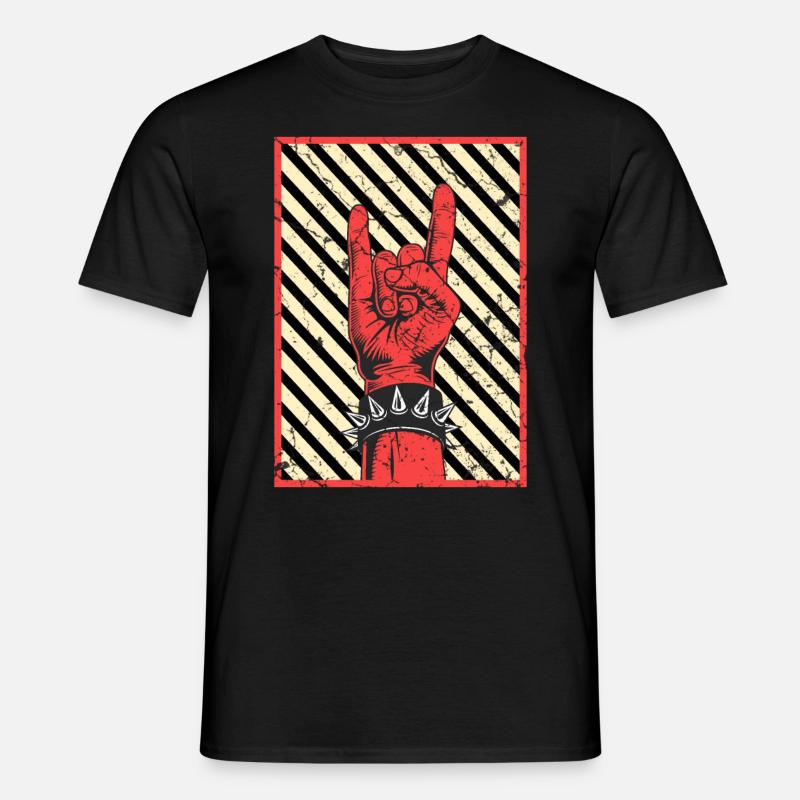 Vintage Punkrock Punks Punk - Männer T-Shirt - Schwarz