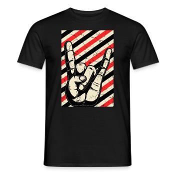 Vintage Punk Rock Punks Punk - Men's T-Shirt - black - Front - AI Model Male 178 light (178cm)