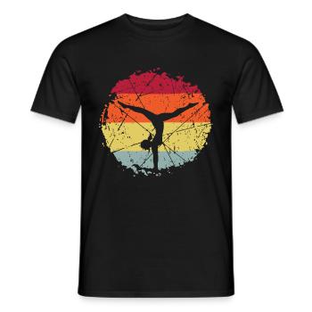 Sport Gymnastics - Men's T-Shirt - black - Front - AI Model Male 178 light (178cm)