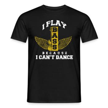 Bass Gitarrist Bassist Bass Spieler - Männer T-Shirt - Schwarz - Vorne - AI Model Male 178 light (178cm)