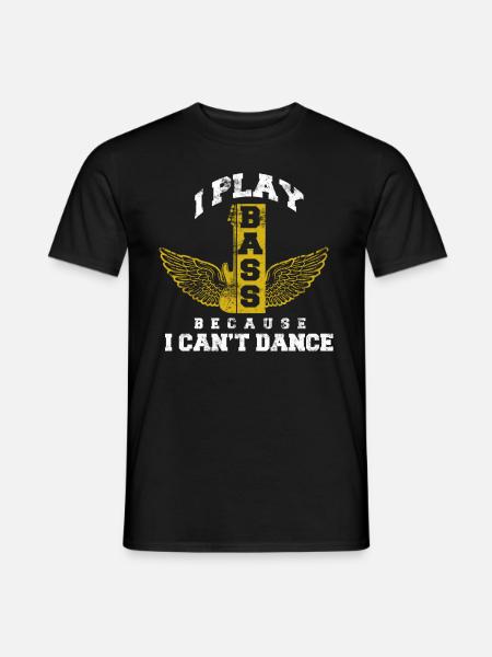 Basgitarist Bassist - Heren T-shirt - zwart
