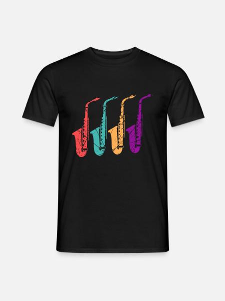 Saxophone Players - Men's T-Shirt - black