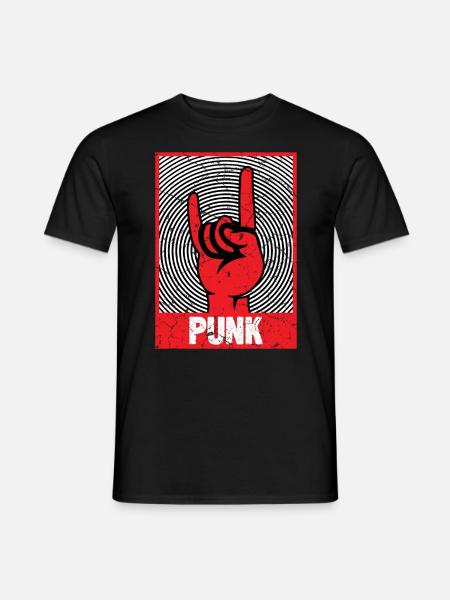 Devil's Horn Punks Punk - Men's T-Shirt - black