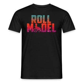 Wheelchair Humor - Men's T-Shirt - black - Front - AI Model Male 178 light (178cm)