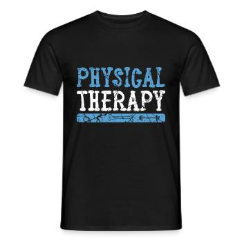 Kinésithérapeute profession - T-shirt homme - noir - Devant - AI Model Male 178 light (178cm)