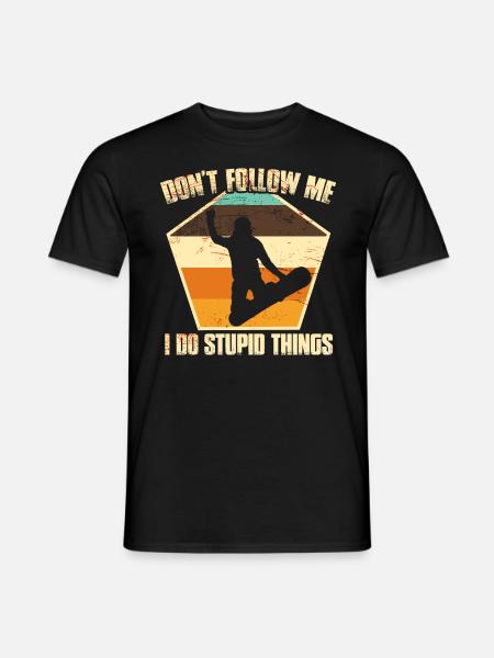 Snowboarding Funny Snowboard Gift - Men's T-Shirt - black