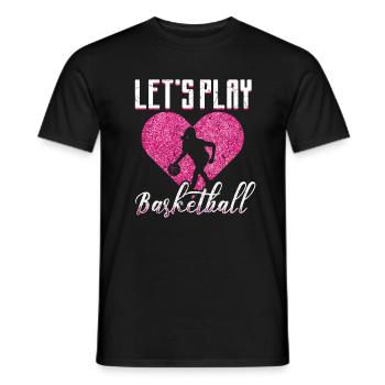 Basketball Mädchen - Männer T-Shirt - Schwarz - Vorne - AI Model Male 178 light (178cm)