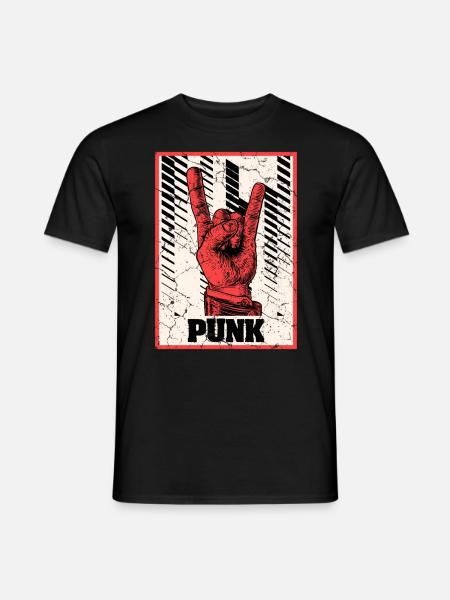 Devil's Horn Punks Punk - Men's T-Shirt - black