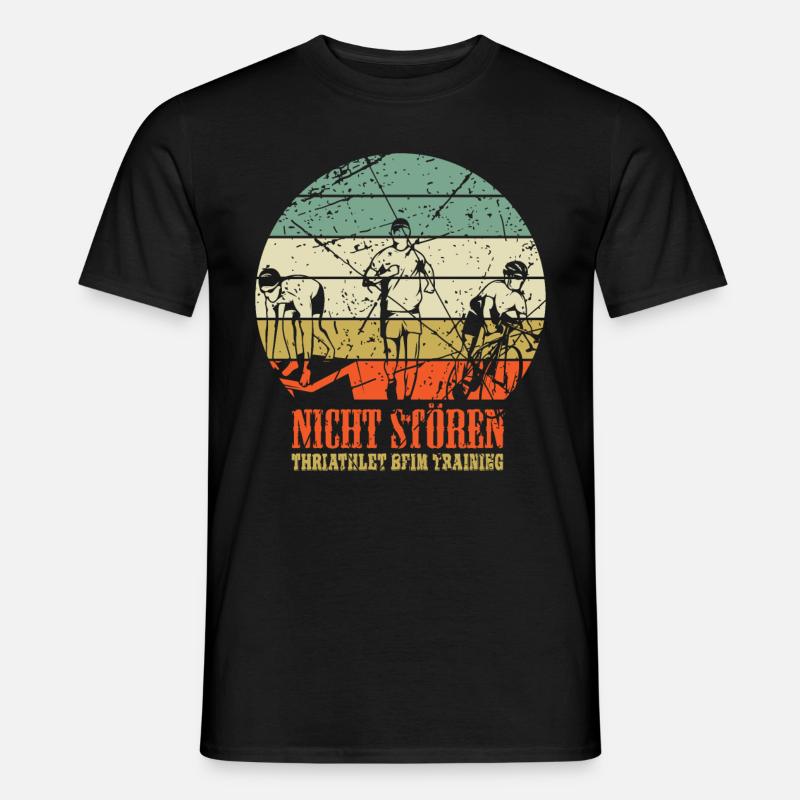 Triathlet Triathlon - Männer T-Shirt - Schwarz