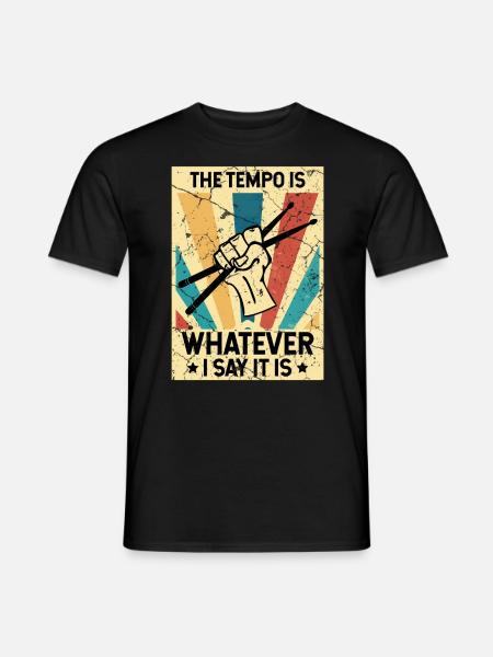 Schlagzeuger Sticks Drum Stick Musik Schlagzeug - Männer T-Shirt - Schwarz