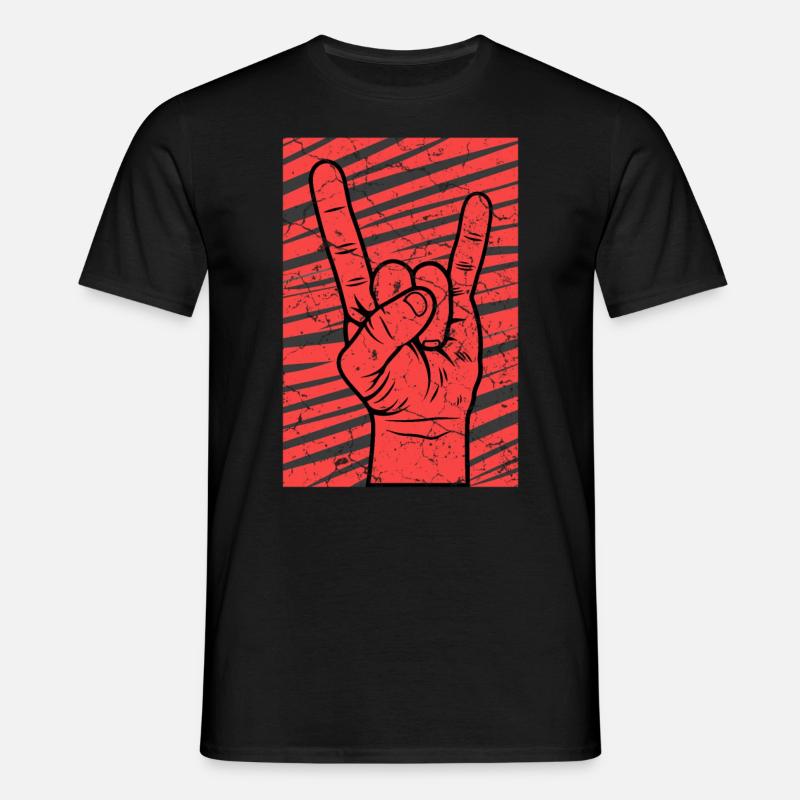 Teufelshorn Punks - Männer T-Shirt - Schwarz