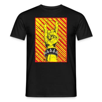 Teufelshorn Punks Punk - Männer T-Shirt - Schwarz - Vorne - AI Model Male 178 light (178cm)