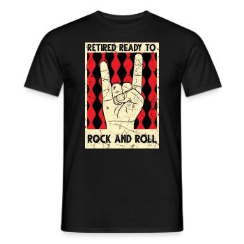 Renter Rock - Männer T-Shirt - Schwarz - Vorne - AI Model Male 178 light (178cm)