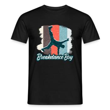Breakdance Junge Tänzer Breakdancing - Männer T-Shirt - Schwarz - Vorne - AI Model Male 178 light (178cm)