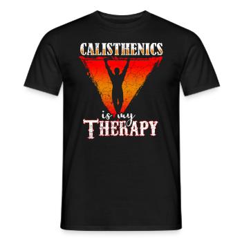 Lustiges Sport Calisthenics Geschenk - Männer T-Shirt - Schwarz - Vorne - AI Model Male 178 light (178cm)
