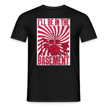 Ho stabilito il ritmo prima del batterista batterista - T-shirt uomo - nero - Fronte - AI Model Male 178 light (178cm)