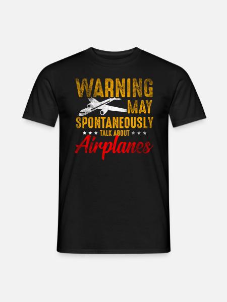 Aviation aérienne pilote Vol Avitik Avion - T-shirt homme - noir