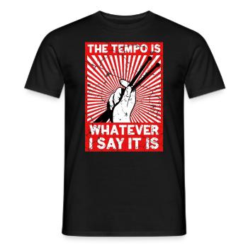 Batterie Drum Sticks Tambours batteur - T-shirt homme - noir - Devant - AI Model Male 178 light (178cm)