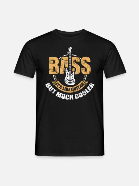 Retro Bass Player - Men's T-Shirt - black