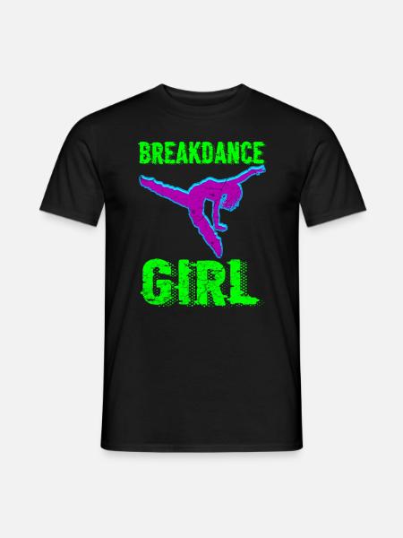 Break dance fille danseuse - T-shirt homme - noir