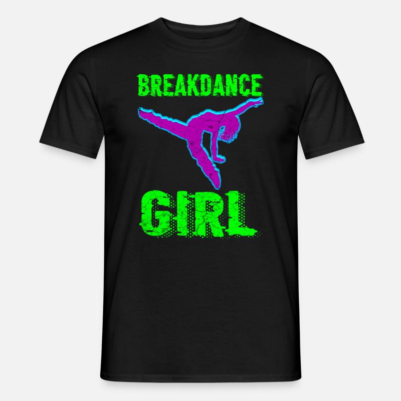 Breakdance Mädchen Tänzerin - Männer T-Shirt - Schwarz