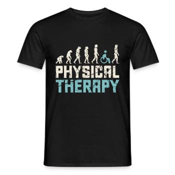 Physiotherapeut Beruf - Männer T-Shirt - Schwarz - Vorne - AI Model Male 178 light (178cm)