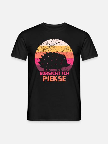 Igel - Männer T-Shirt - Schwarz
