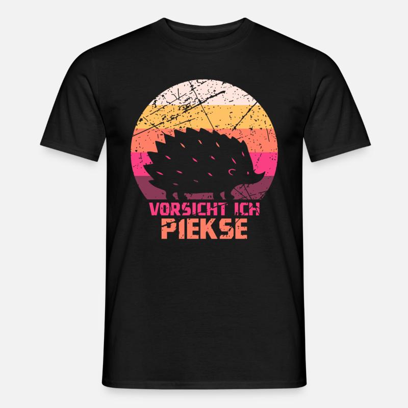 Igel - Männer T-Shirt - Schwarz