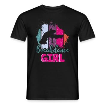 Danse danse break dance filles - T-shirt homme - noir - Devant - AI Model Male 178 light (178cm)