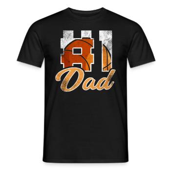 Basketteur papa rétro rétro papa - T-shirt homme - noir - Devant - AI Model Male 178 light (178cm)