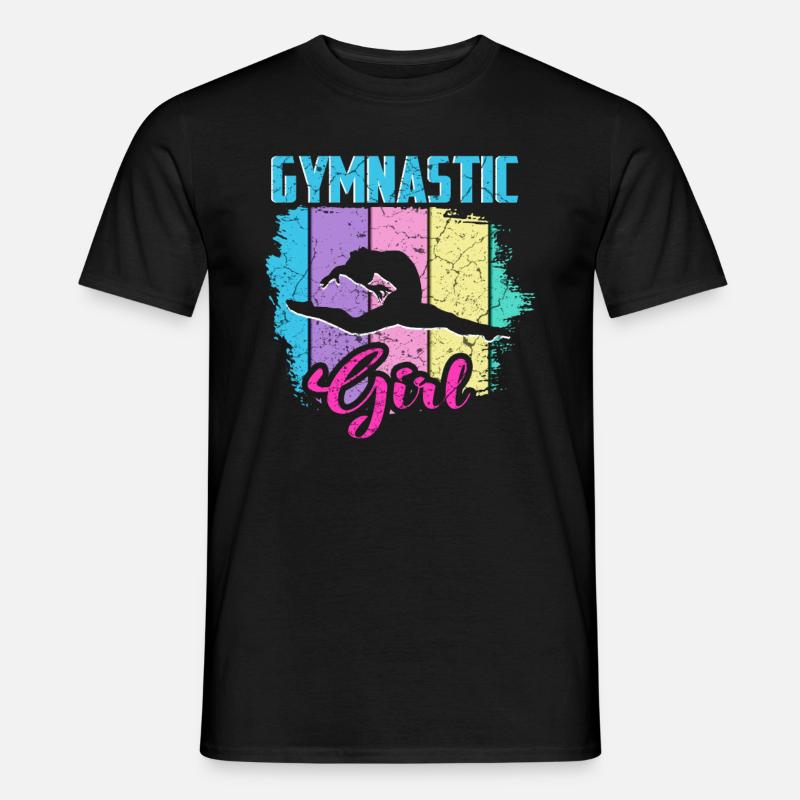 Gymnastik Mädchen - Männer T-Shirt - Schwarz