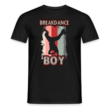 Breakdance Young Dancers Breakdancing - Men's T-Shirt - black - Front - AI Model Male 178 light (178cm)